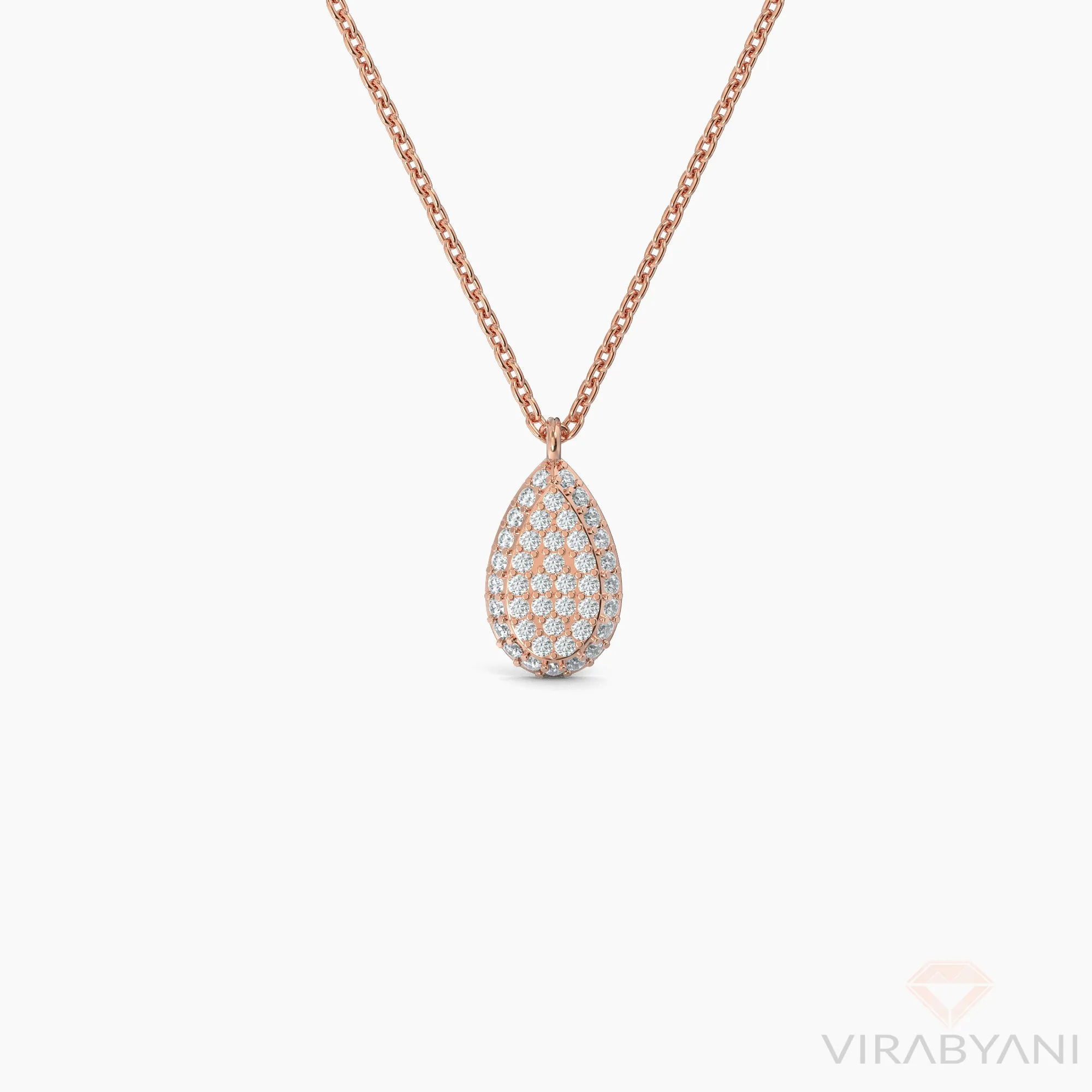 Pear Shaped AMoré Pavé Necklace With 0.35 ct. Diamonds