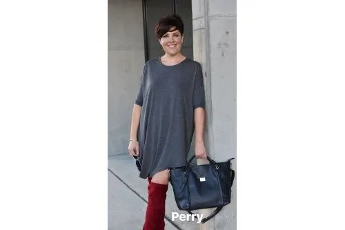 Perry Mum Tote - Charcoal