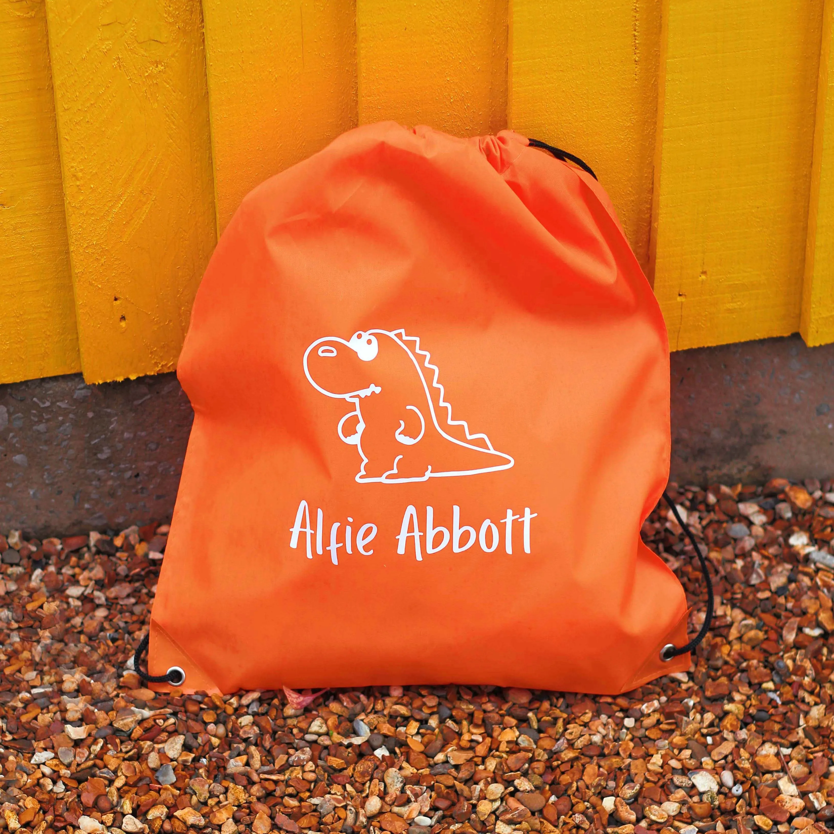 Personalised Kids Nylon Drawstring PE Bag - Various Designs