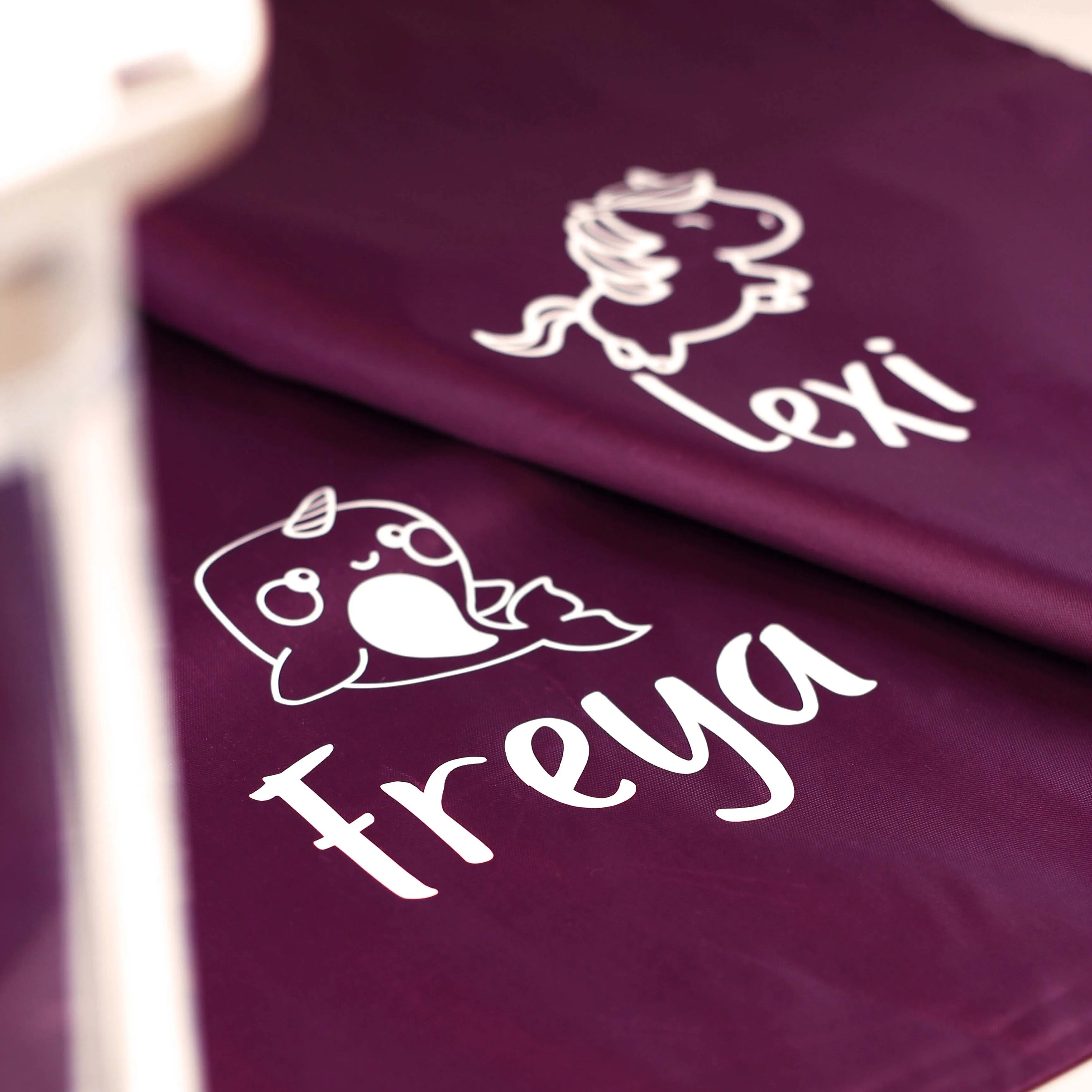 Personalised Kids Nylon Drawstring PE Bag - Various Designs