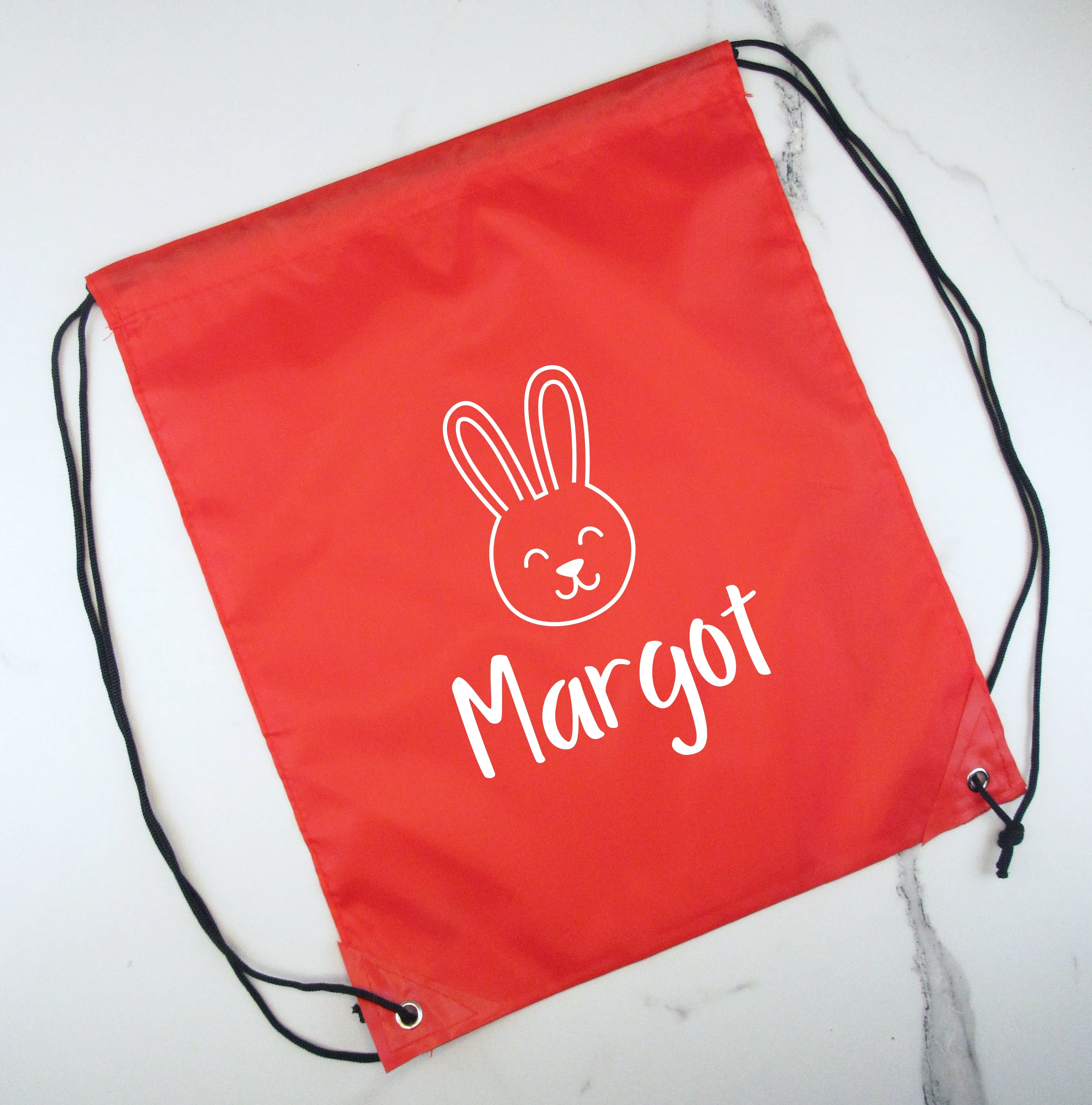 Personalised Kids Nylon Drawstring PE Bag - Various Designs
