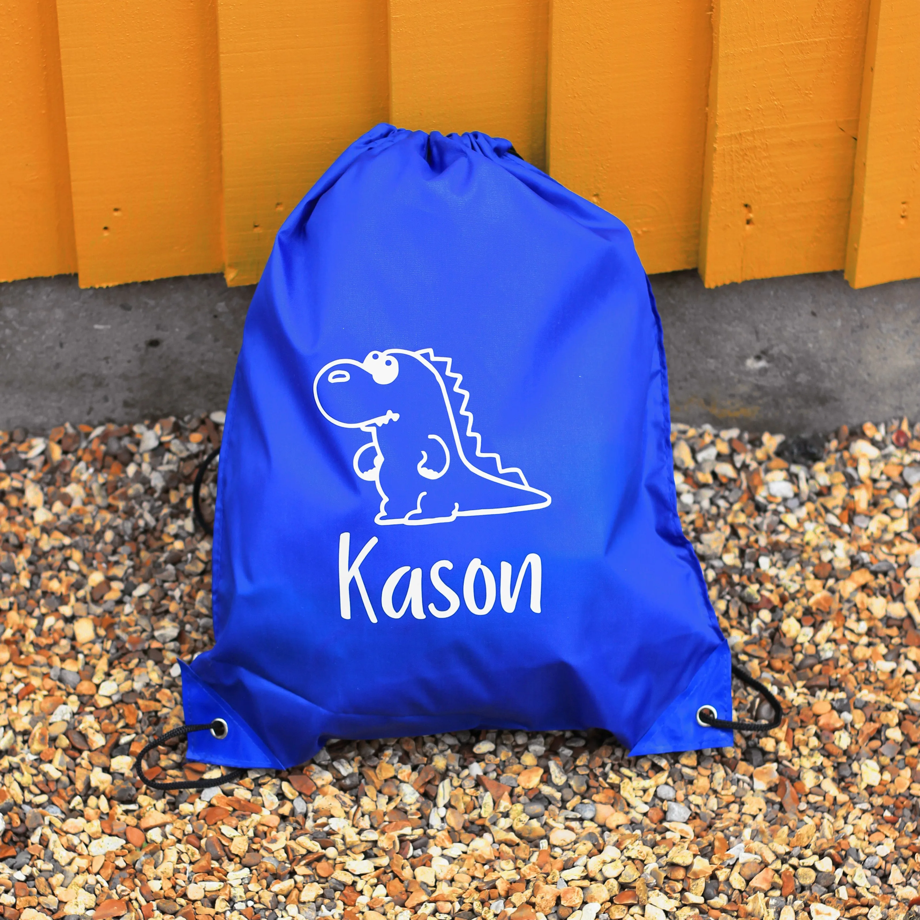 Personalised Kids Nylon Drawstring PE Bag - Various Designs