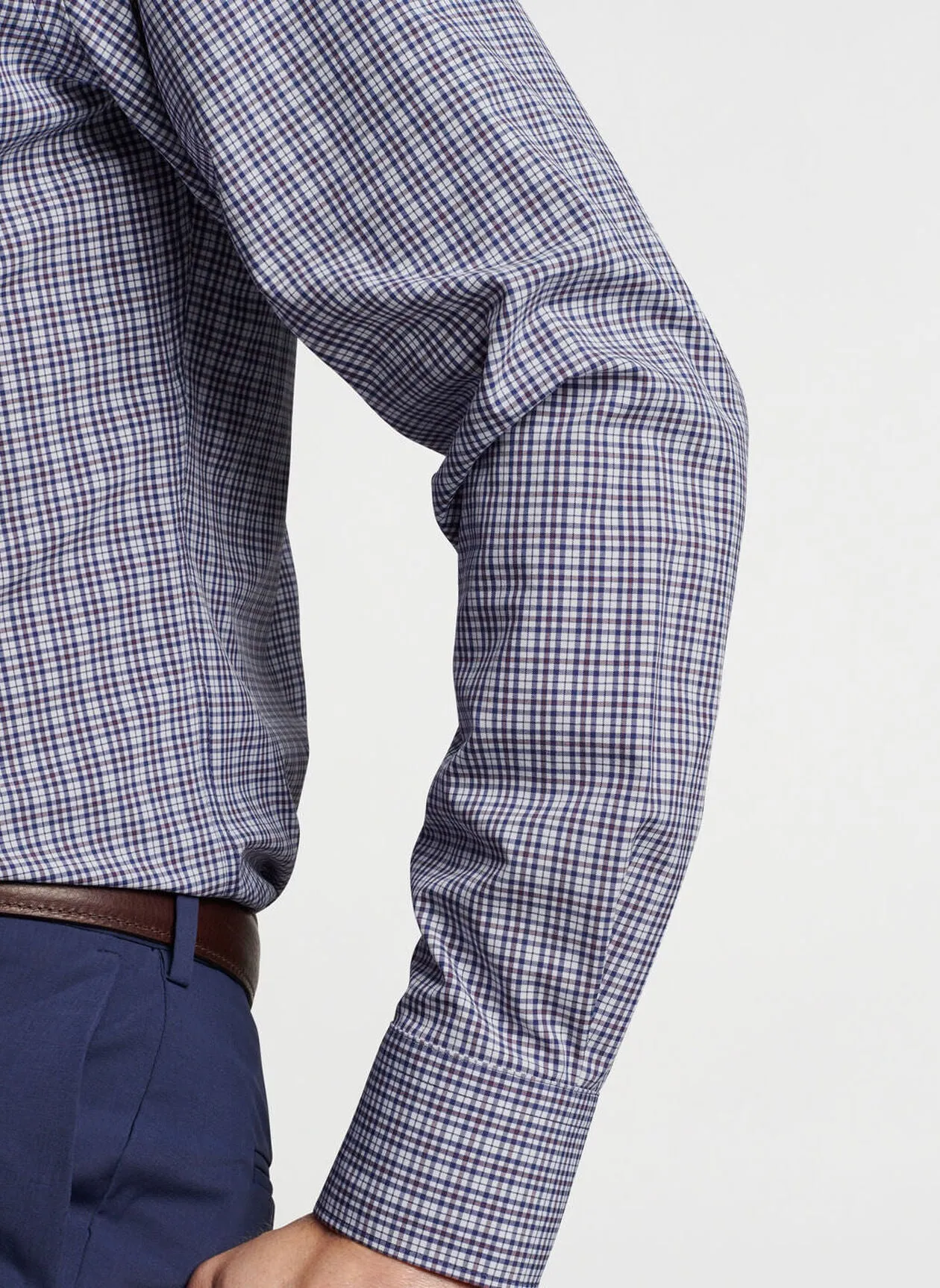 Peter Millar Berkshire Poplin Sport Shirt - Navy