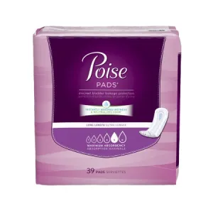 POISE ULTMT LONG PADS Pack of 39