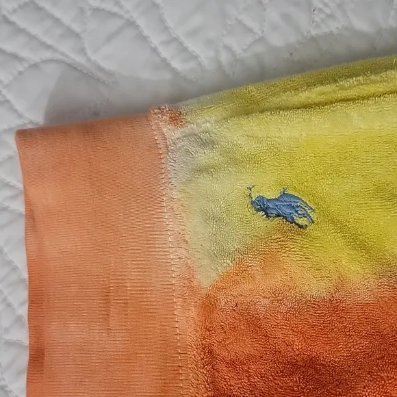 Polo Ralph Lauren Terry Beach Dye Pull Up Drawstring Shorts Size Large