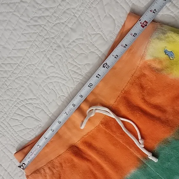 Polo Ralph Lauren Terry Beach Dye Pull Up Drawstring Shorts Size Large