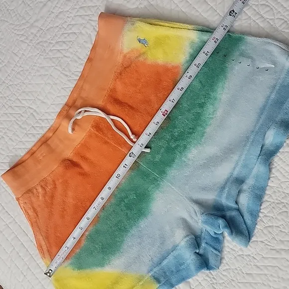 Polo Ralph Lauren Terry Beach Dye Pull Up Drawstring Shorts Size Large