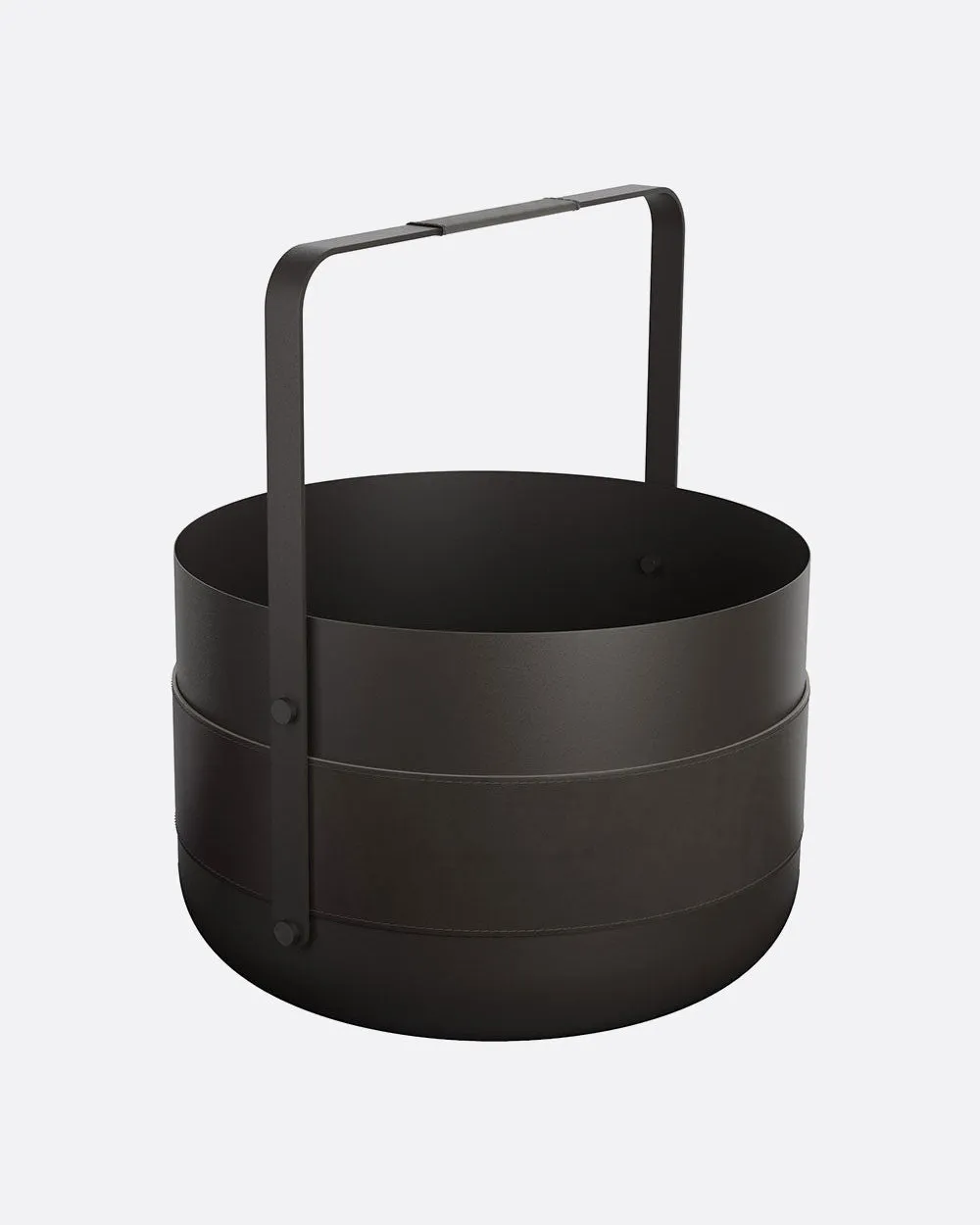 Powder Coated Wood Basket