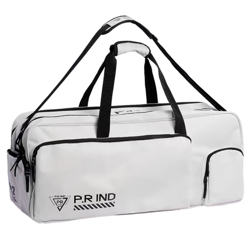 P.R IND Large Square Bag White