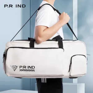 P.R IND Large Square Bag White
