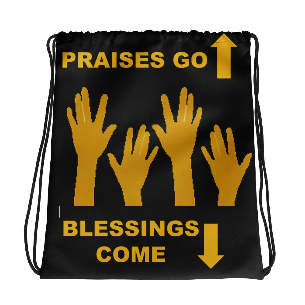 Praises Up Drawstring bag
