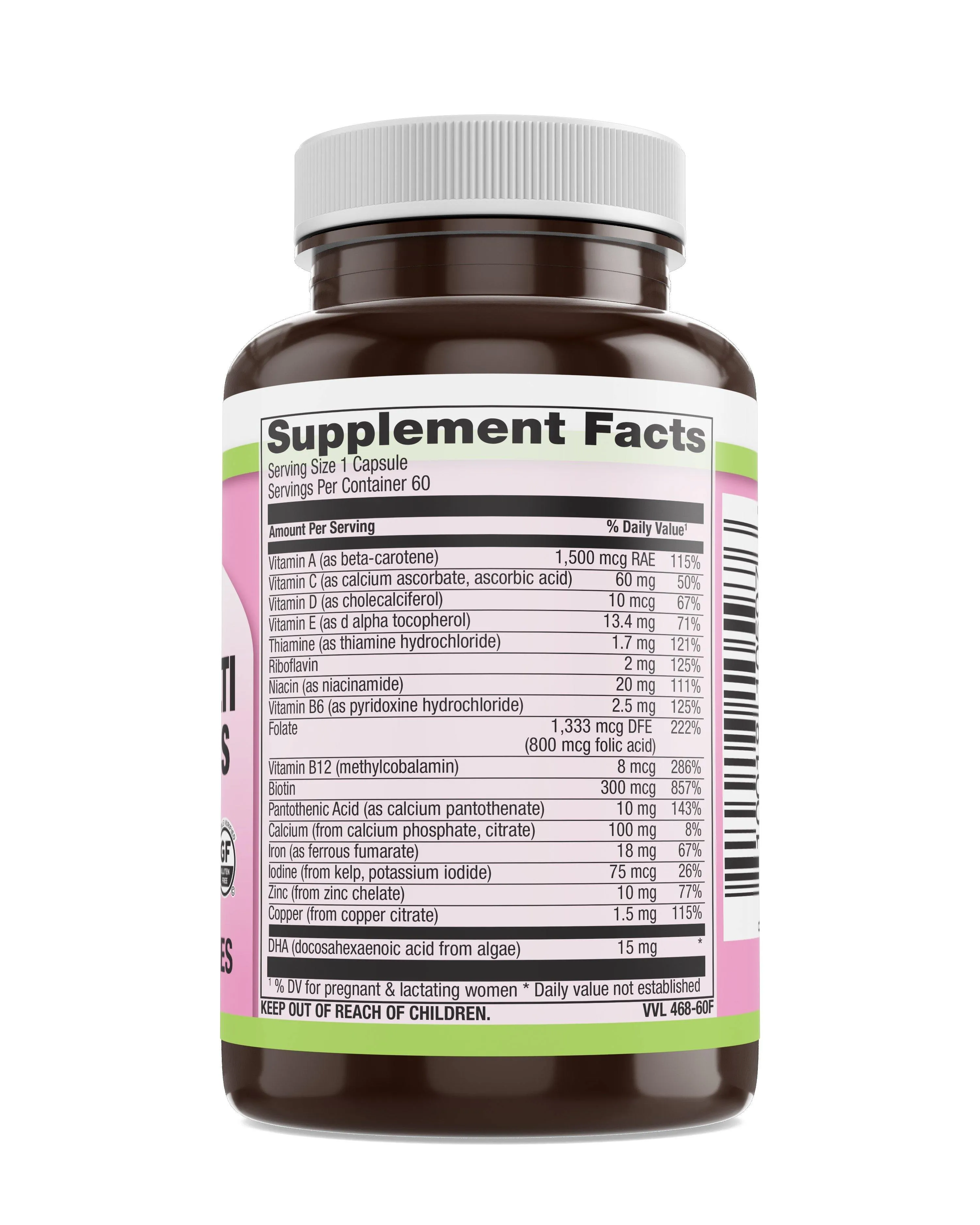 Prenatal Once Daily Veg Caps 60 Count