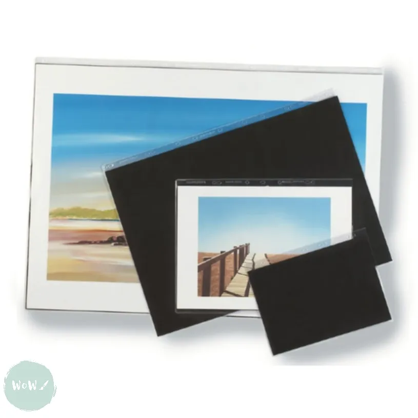 Presentation Portfolio with rings- Heavy Gauge Display Sleeves- Singles A2