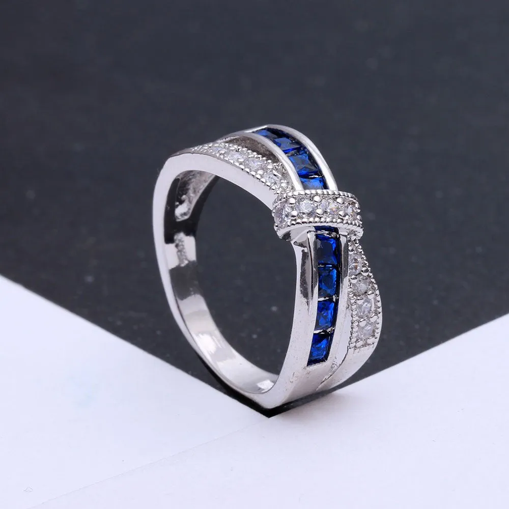 Pretty Princess White Aquamarine Ring