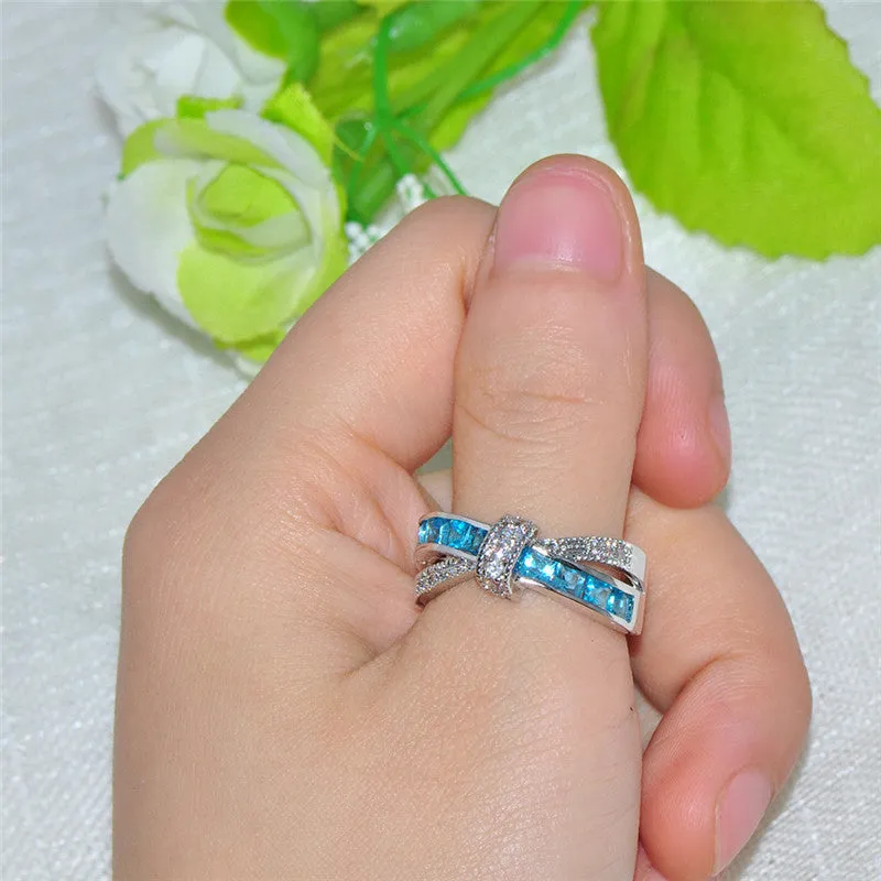 Pretty Princess White Aquamarine Ring