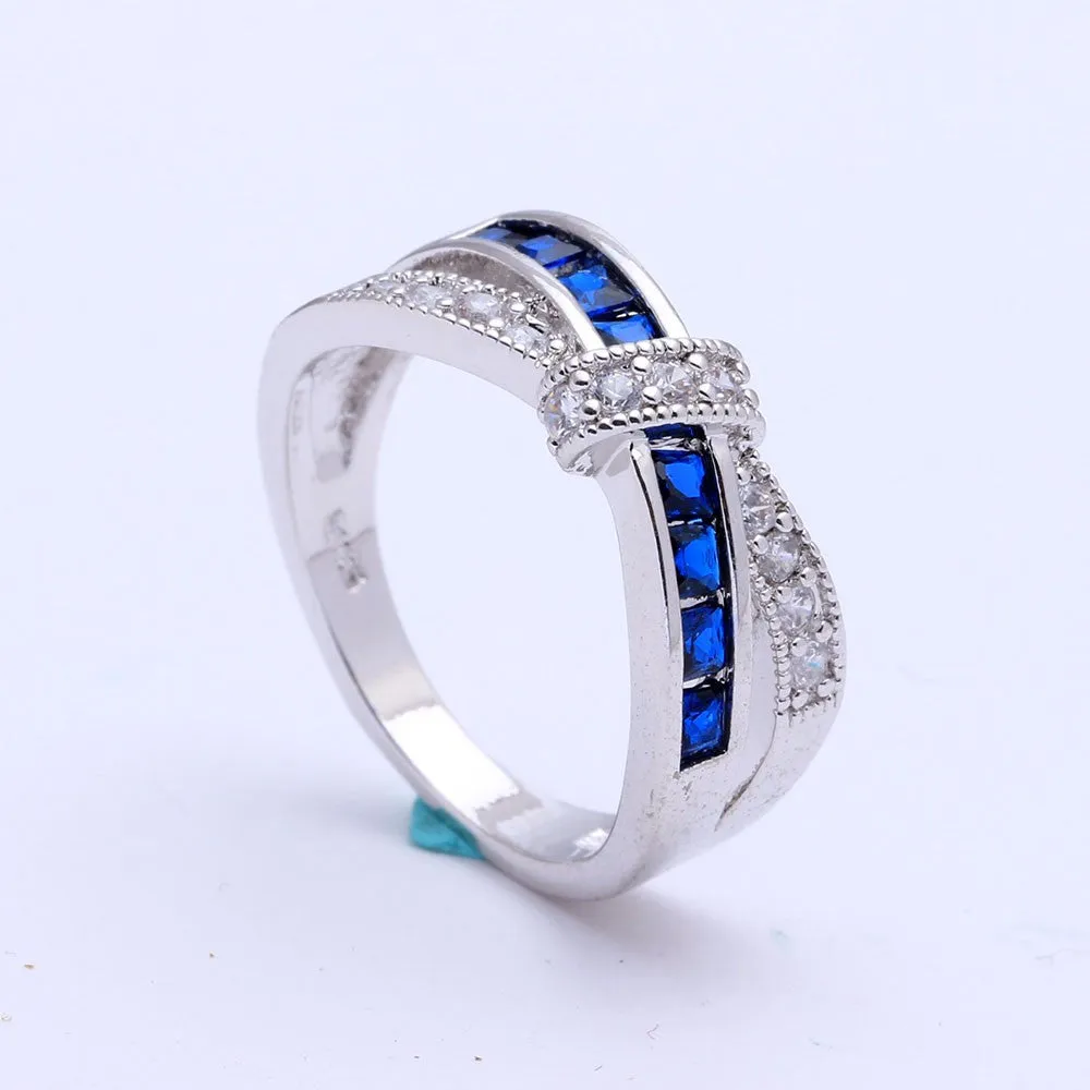 Pretty Princess White Aquamarine Ring