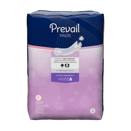 Prevail Ultimate Absorbency Pads, Regular, CS/132