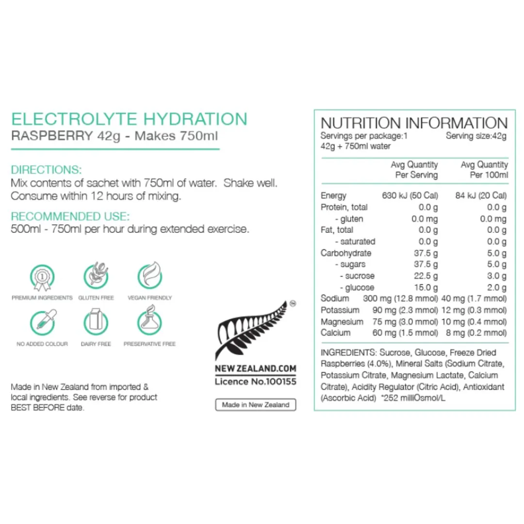 Pure Sports Nutrition - Pure Electrolyte Hydration 42g Sachet