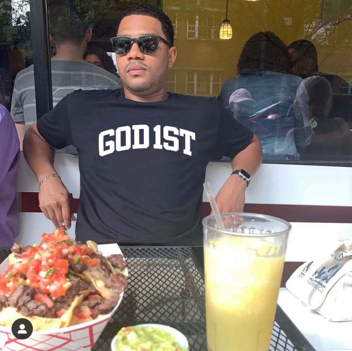 "God 1st Arch" Tee (Black)
