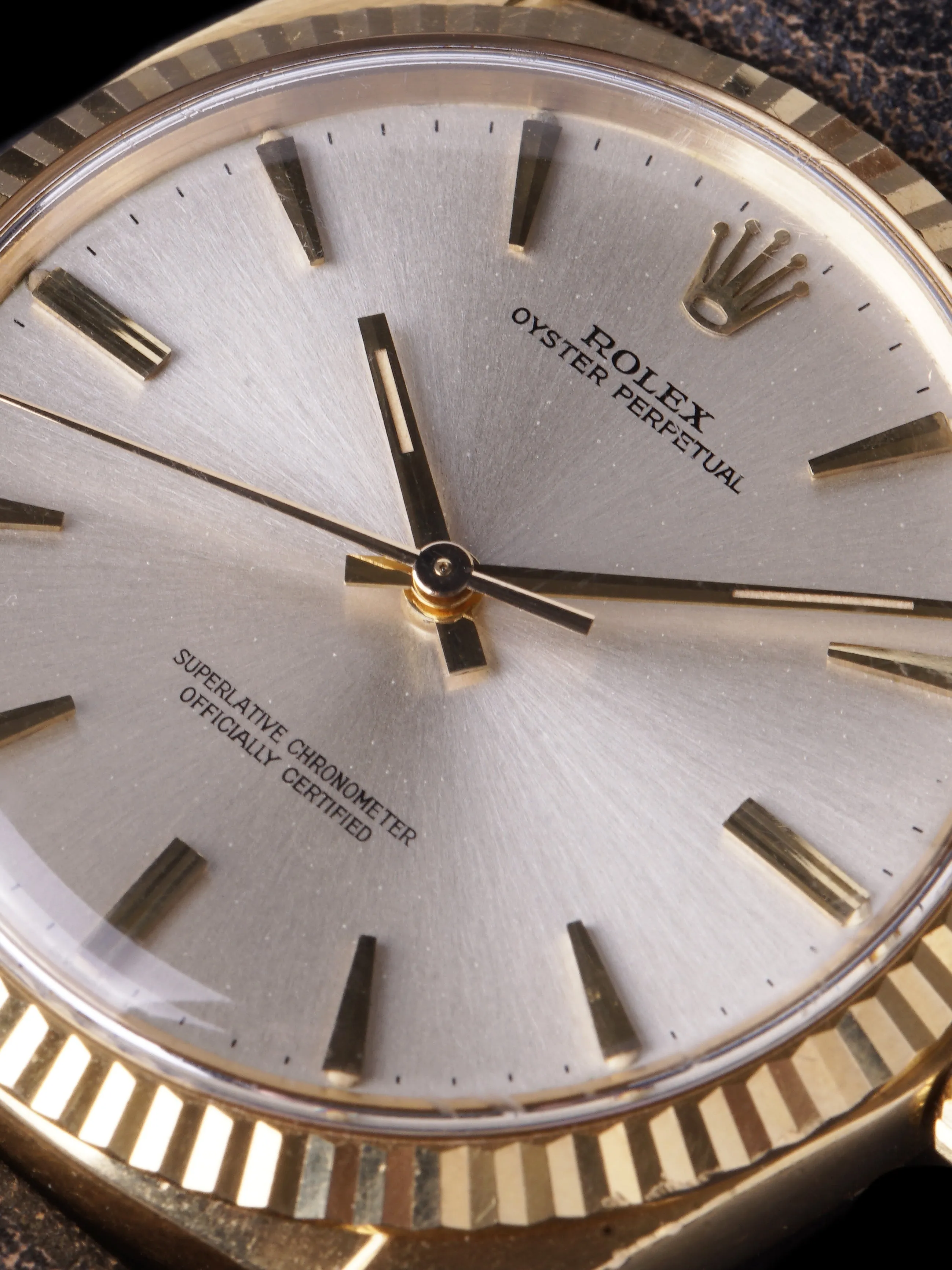 RARE 1966 Rolex Oyster-Perpetual (Ref. 1013) 18K YG "Oversized Case"