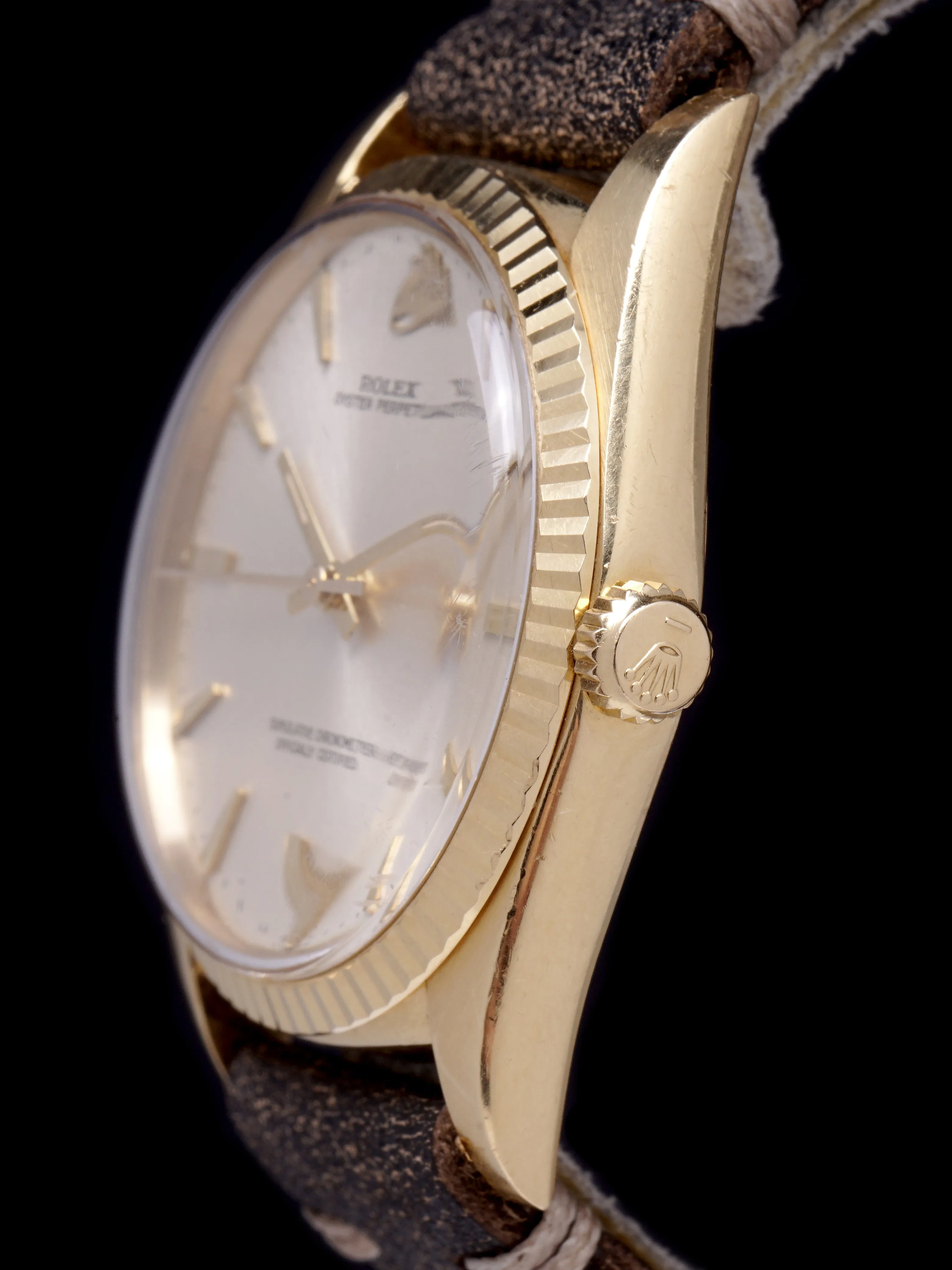 RARE 1966 Rolex Oyster-Perpetual (Ref. 1013) 18K YG "Oversized Case"