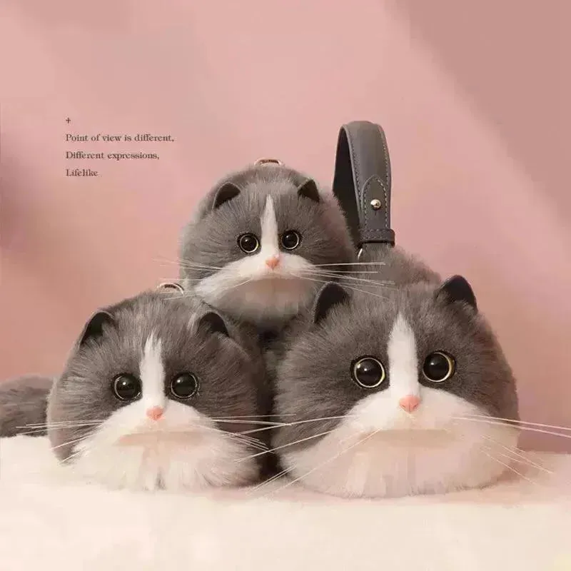 Realistic Handmade Cat Plush Handbag