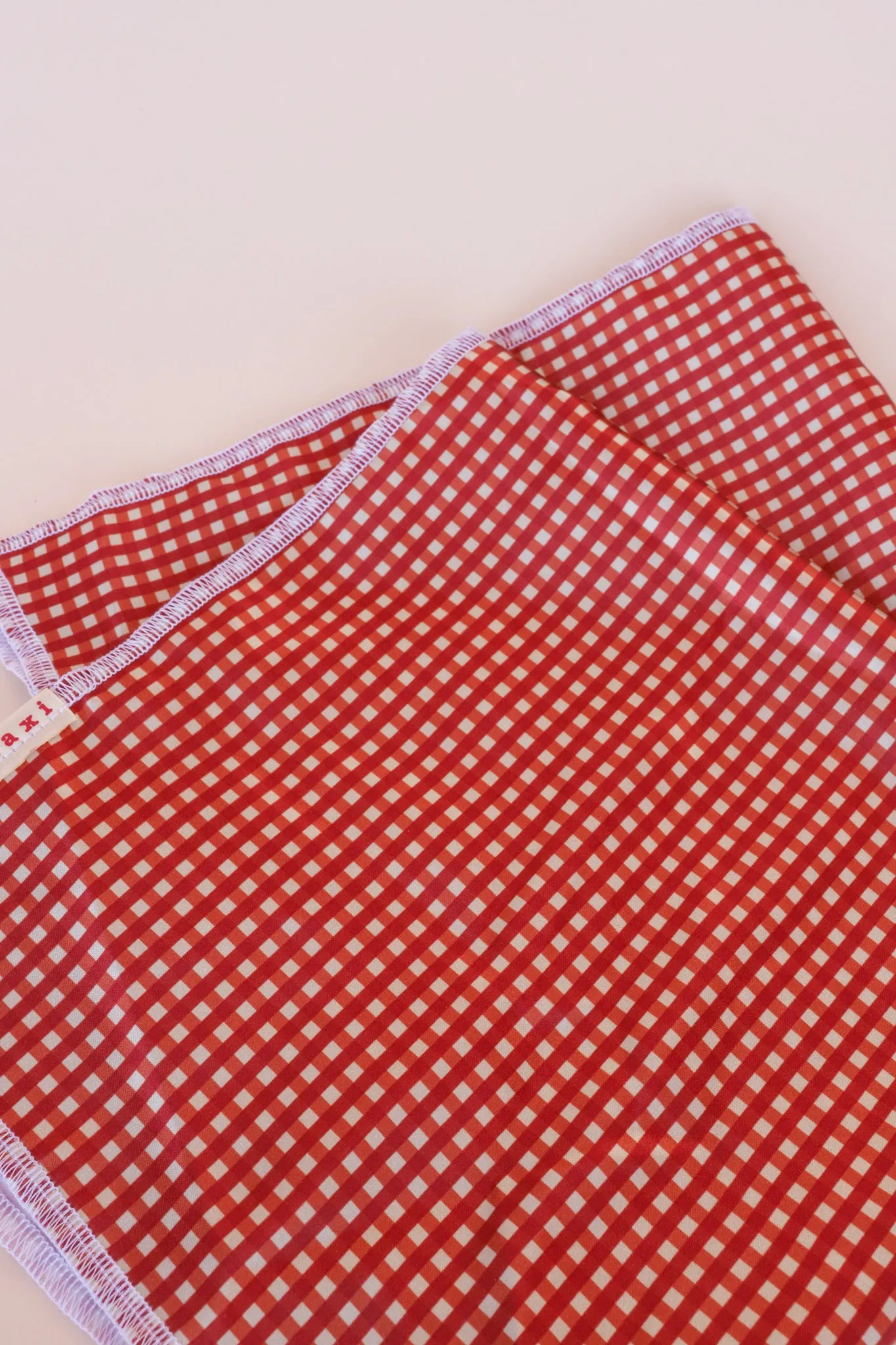 RED PLAID BANDANA
