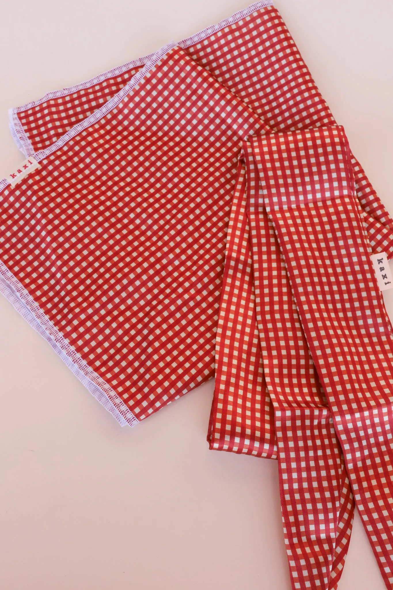 RED PLAID BANDANA