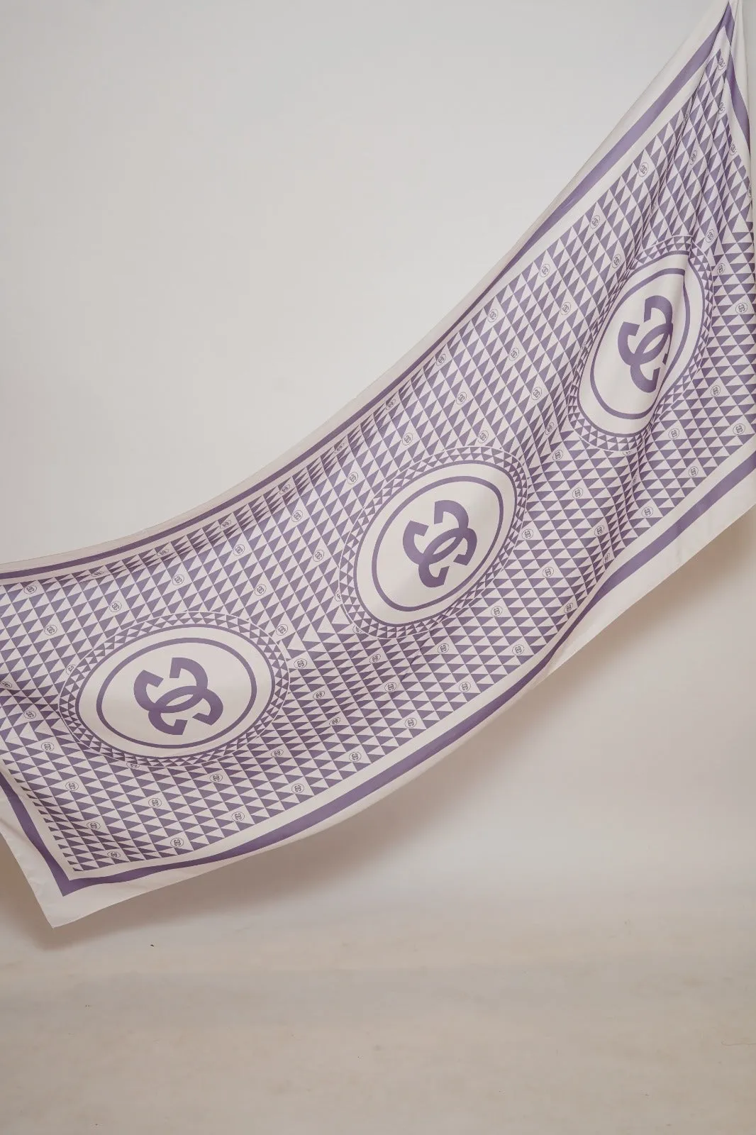 Regal Printed Satin - Heather
