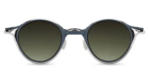 RG1038ST RX w/ CLIP-Silver Frame / Ink Clip / Dark Green Gradient