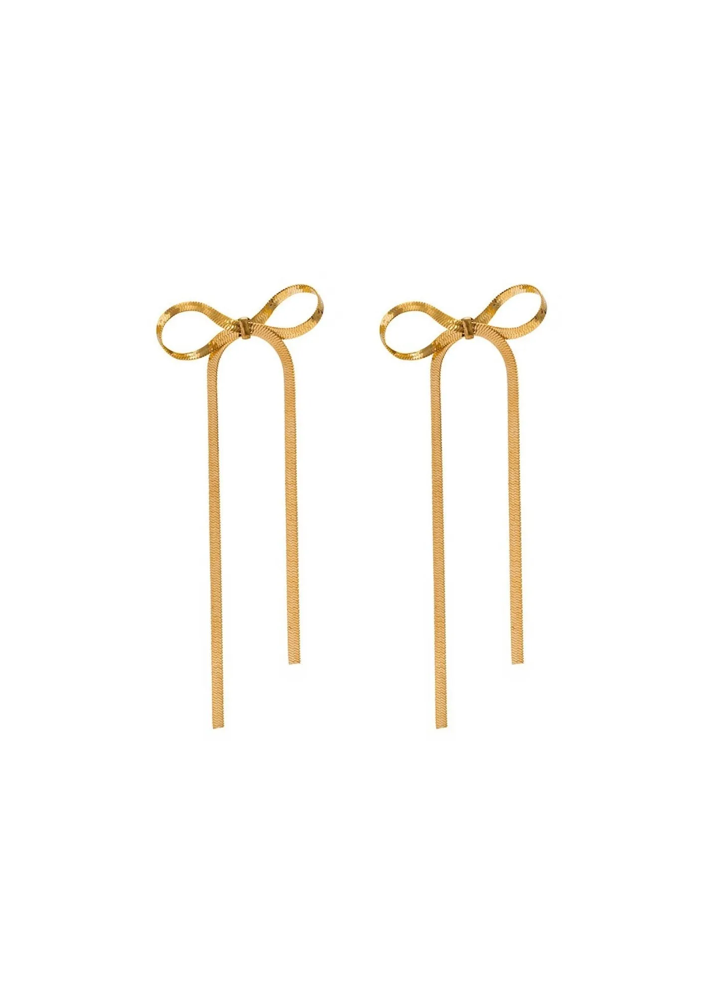 Ribbon Drops Earrings