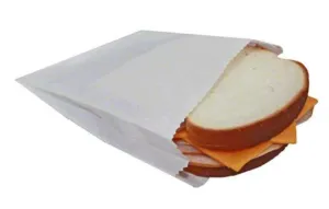 RiteEarth - 6" x 2" x 9" Jumbo Grease Proof Sandwich Bag, Pack of 1000 - GSB629