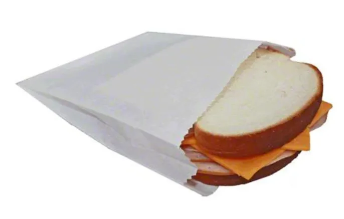 RiteEarth - 6" x 2" x 9" Jumbo Grease Proof Sandwich Bag, Pack of 1000 - GSB629