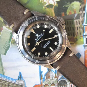 ROLEX 1970 VINTAGE SUBMARINER CREAM PATINA 5513