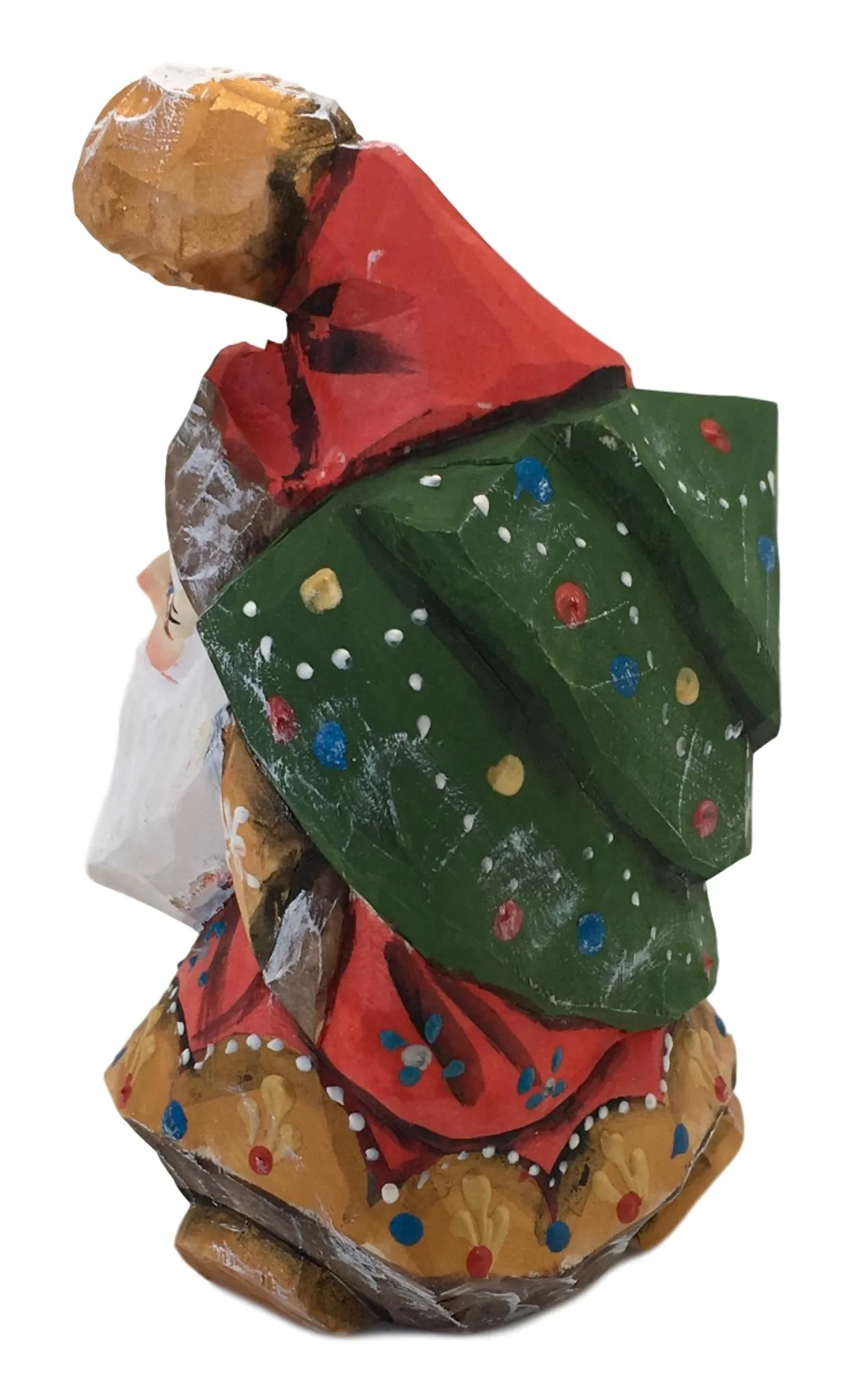 Russian Santa Unique Shape with Christmas Tree