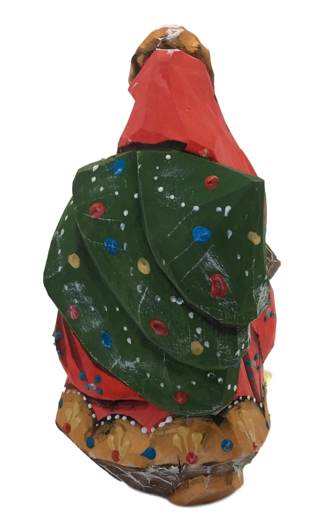 Russian Santa Unique Shape with Christmas Tree