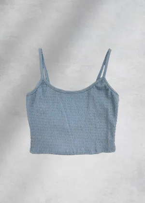 Ruth Smocked Cami Top - Blue