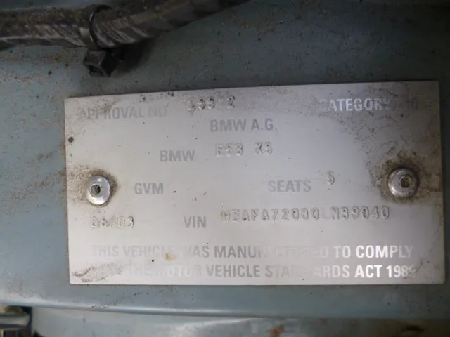 S2685 X5 E53 SAV 3.0d M57 AUTO 2003/04