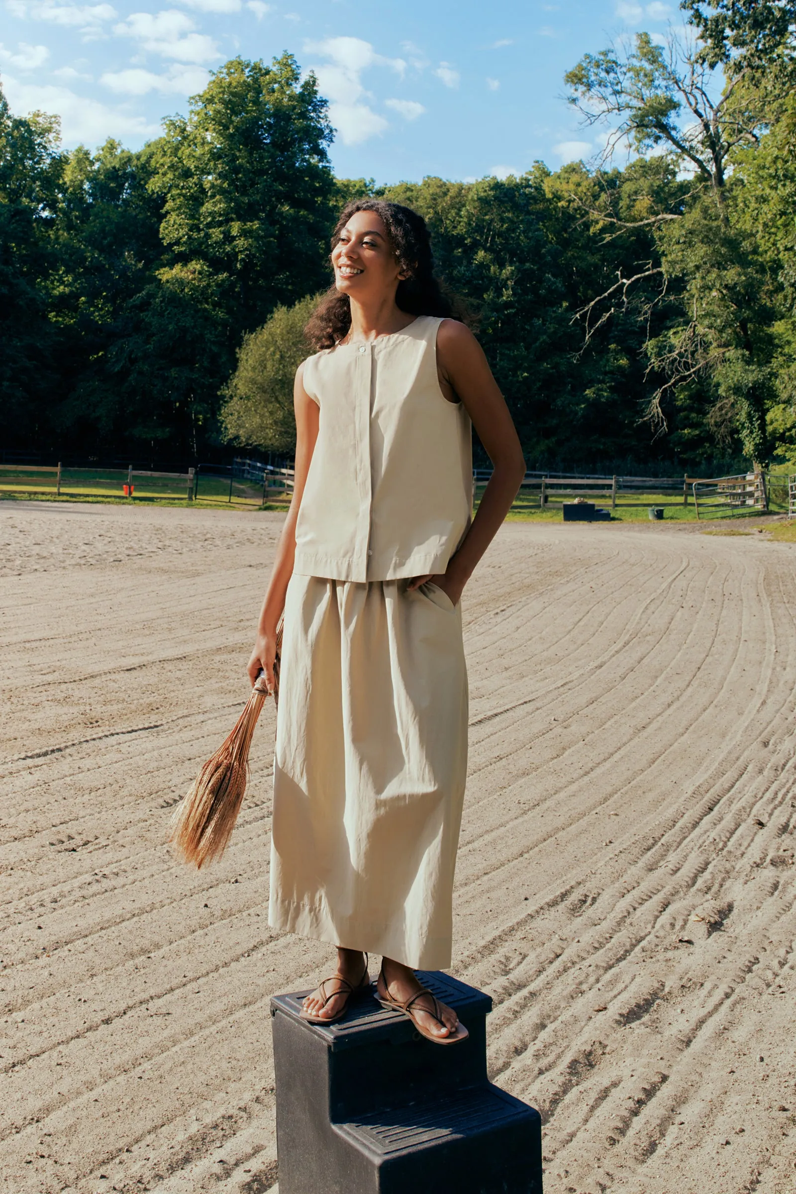 Sadie Skirt - Sand