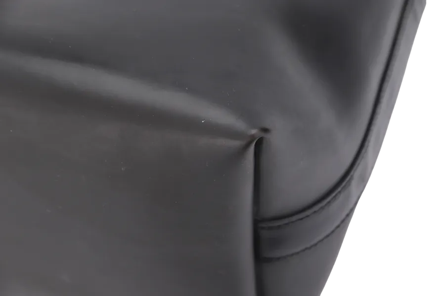 SALVATORE FERRAGAMO TOTE (AU-21 9355) BLACK PVC & LEATHER, NO DUST COVER & BOX