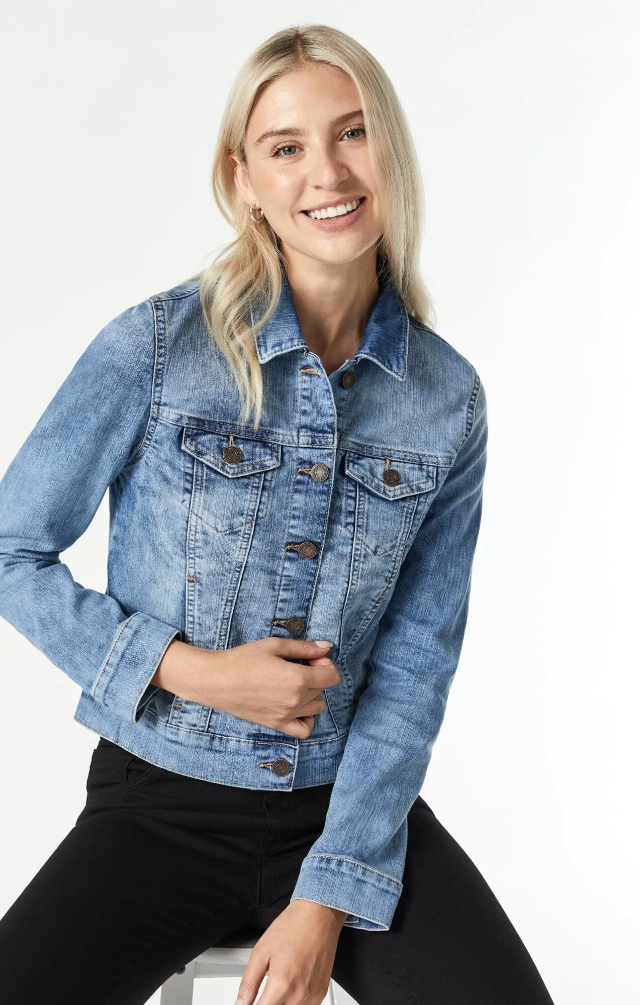 SAMANTHA CROP DENIM JACKET 013125