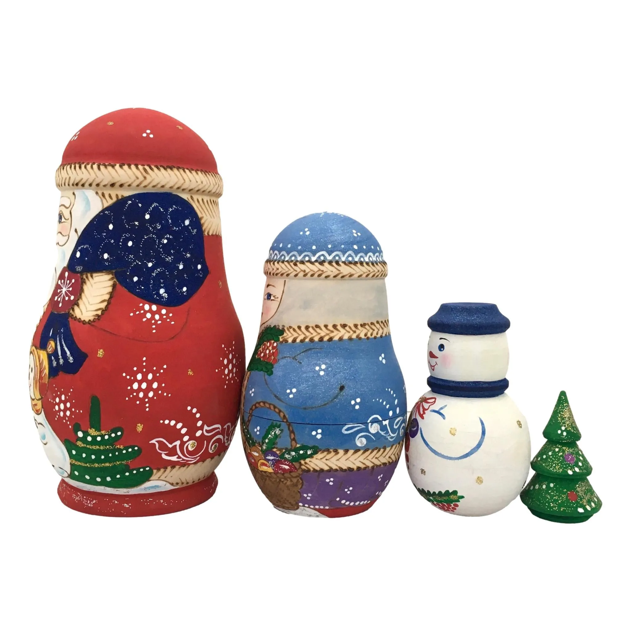 Santa Russian Dolls Unique Shape
