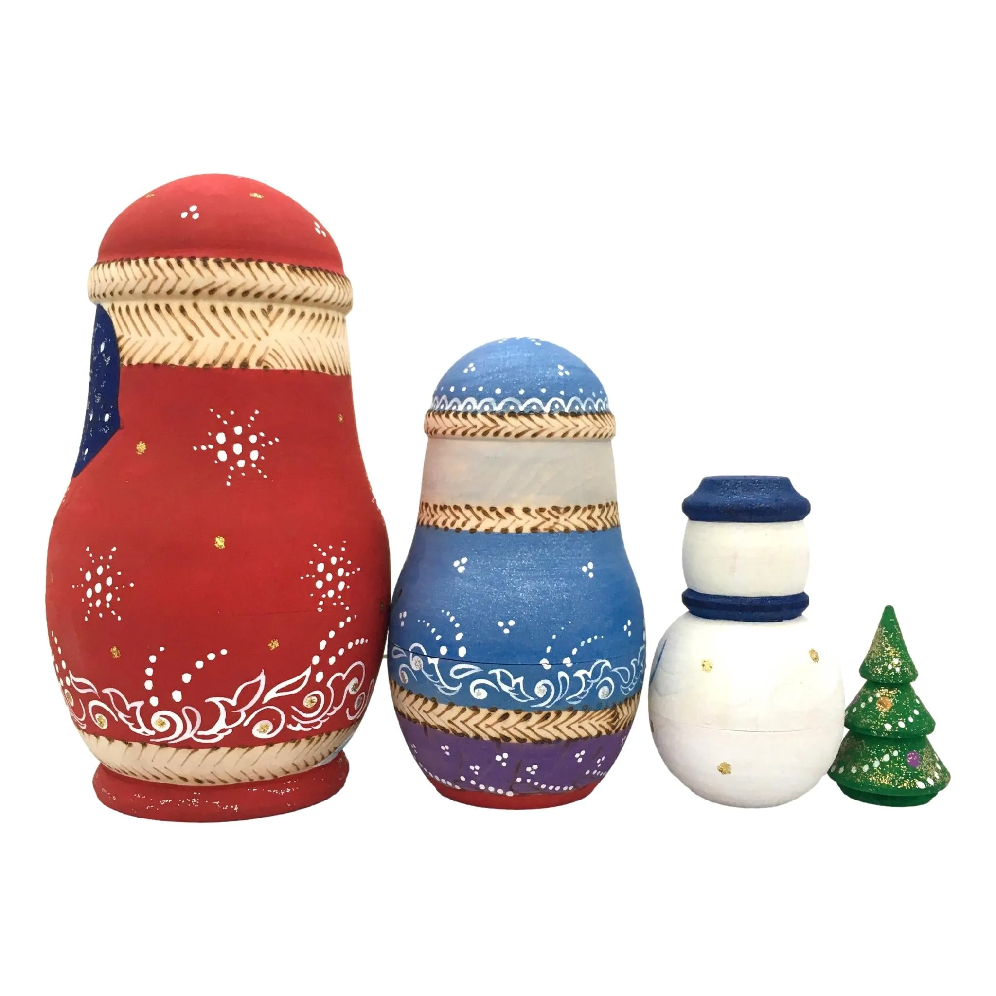 Santa Russian Dolls Unique Shape