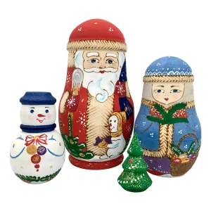 Santa Russian Dolls Unique Shape