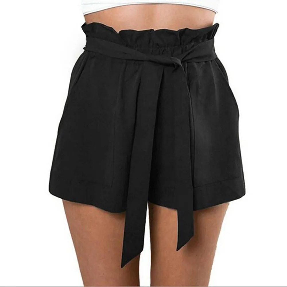 Sashed Solid Shorts