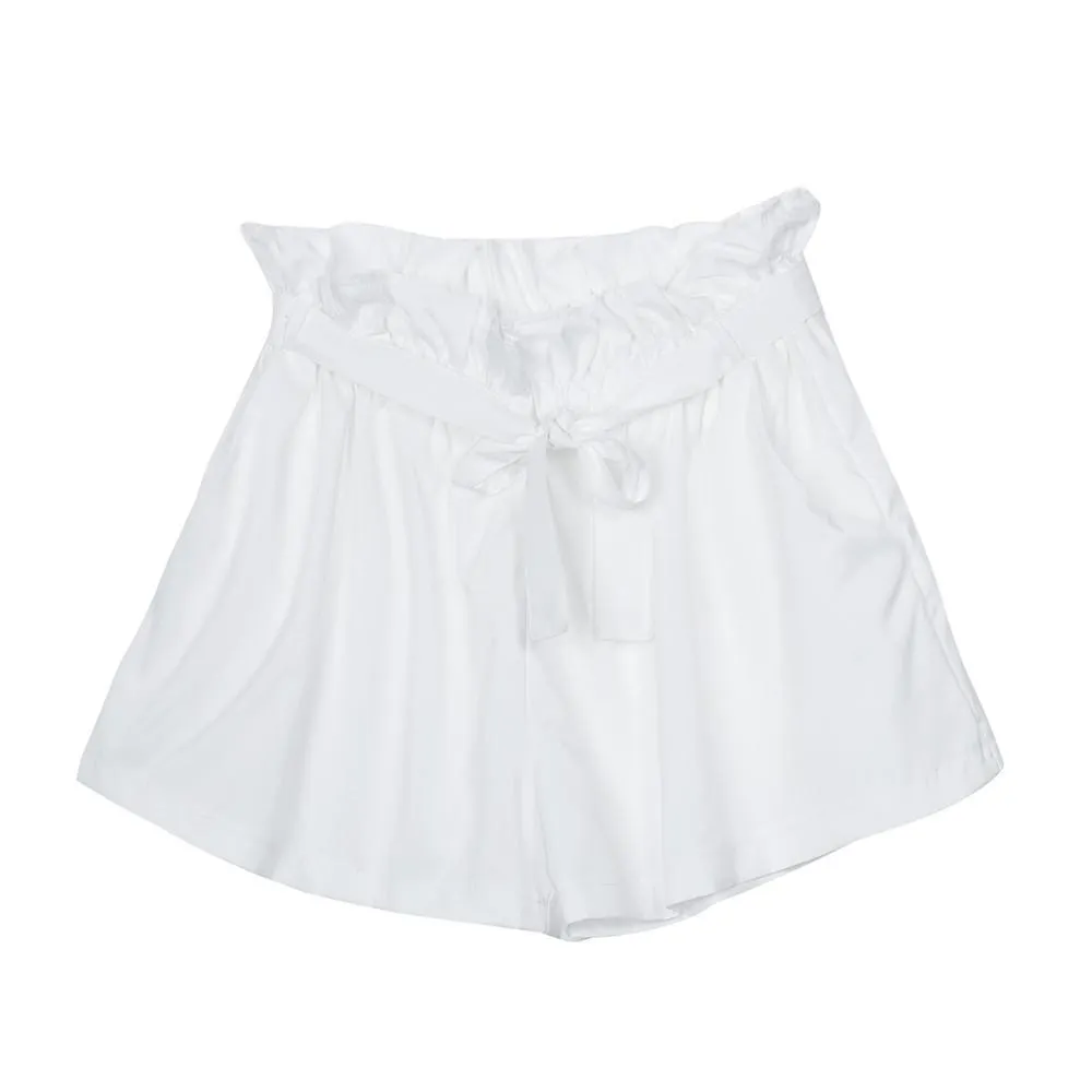 Sashed Solid Shorts