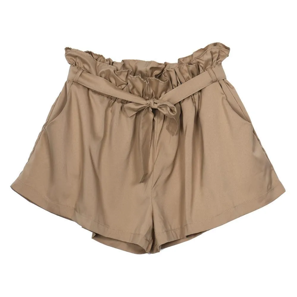 Sashed Solid Shorts