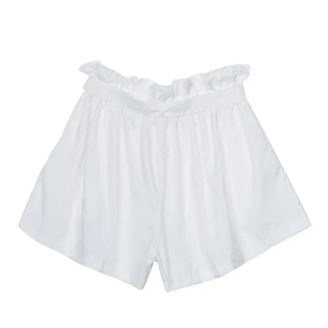 Sashed Solid Shorts