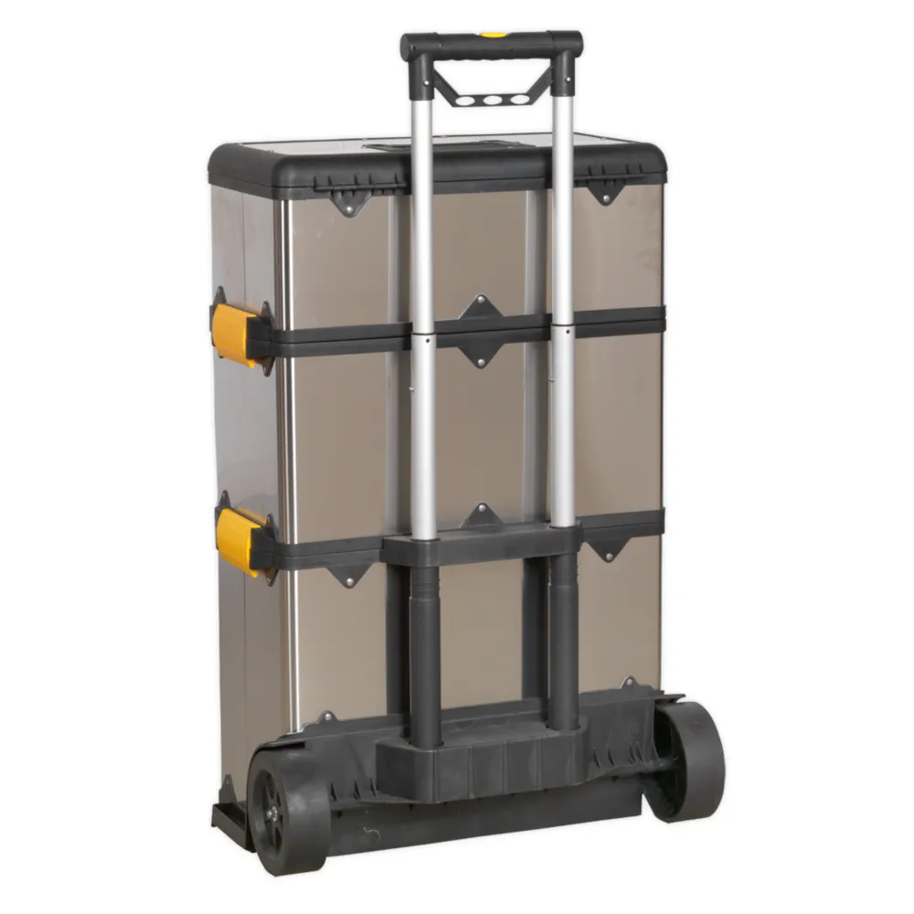 Sealey 3 Compartment Mobile Stainless Steel/Composite Toolbox - C