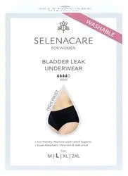 Selenacare | Bladder Leak undies HIGH WAIST Black Size L | 1 box